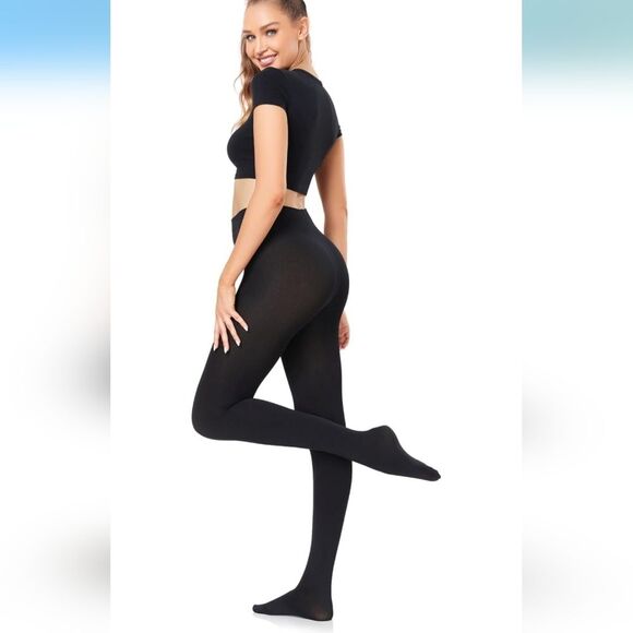 NEW 5-Pack Women's Fleece Lined Tights - Super Opaque Control Top Warm Tights - Picture 4 of 6